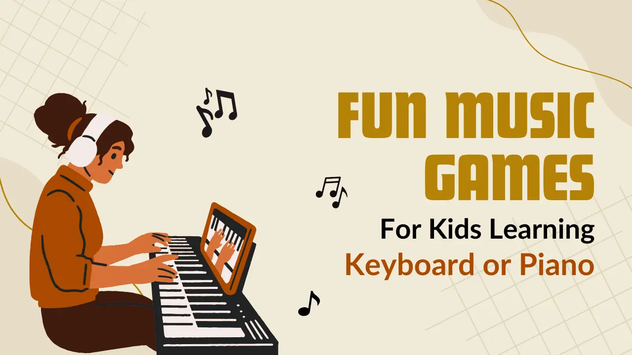 Fun Music Games for Kids Learning Keyboard or Piano